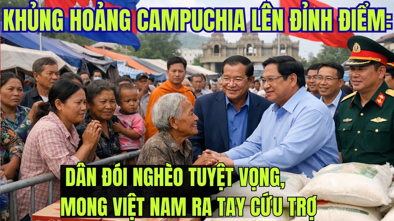 Khủng Hoảng Campuchia Lên Đỉnh Điểm: Dân Đói Nghèo Tuyệt Vọng, Mong Việt Nam Ra Tay Cứu Trợ