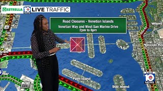 VP visit causes traffic delays