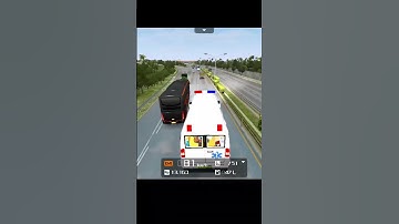 ambulance drive in heavy traffic gone wrong #Bussid #shorts