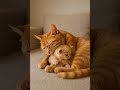 Mom Cat’s Perfect Hug .Proof That Love Comes in the Smallest Packages 💗#wowkidz  #shorts
