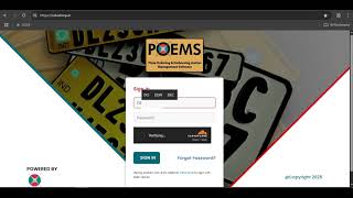 How to Place HSRP Order for New Vehicle on "POEMS" screenshot 2