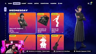 Nouveau Skin Mercredi Addams, Boutique Fortnite Du 2 Octobre, Item Shop October 25