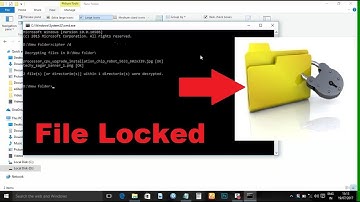 How to Lock [OR] Encrypt and Dencrypt File without any software with CMD command prompt Easily