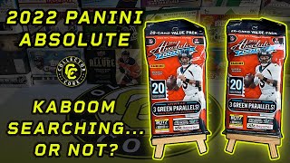 2022 Panini Absolute Value Packs. Searching For Kabooms... Or Not?