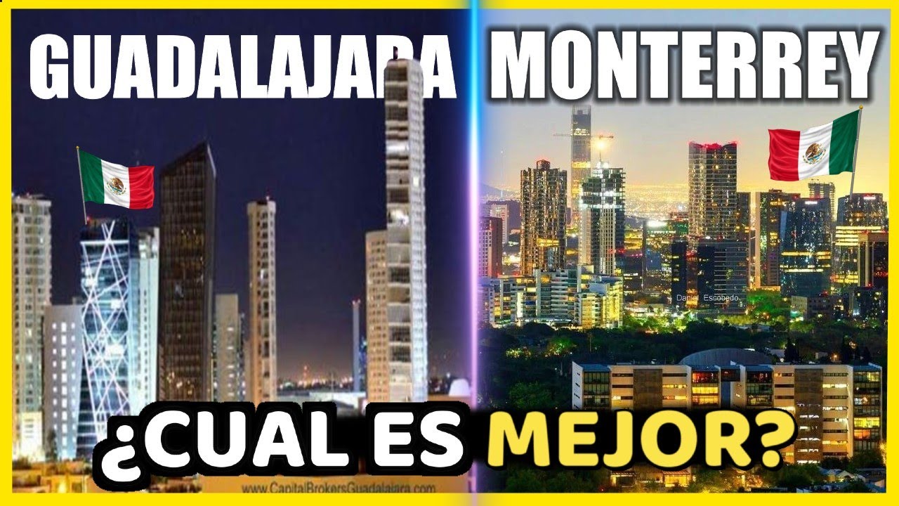 🤔¿Cuál es la Segunda Ciudad mas IMPORTANTE de México? - Monterrey vs Guadalajara✅