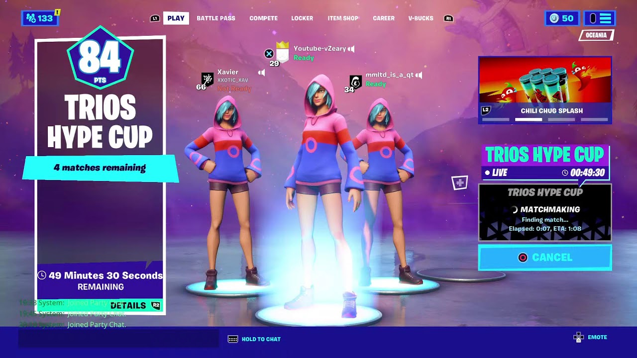 Trios hype cup OCE