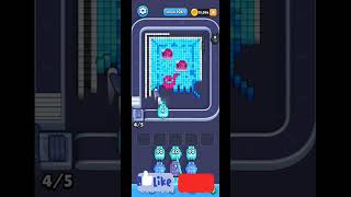How to beat Pixel Flow Level 1061 walkthrough solution, no power ups(no commentary just chill music)