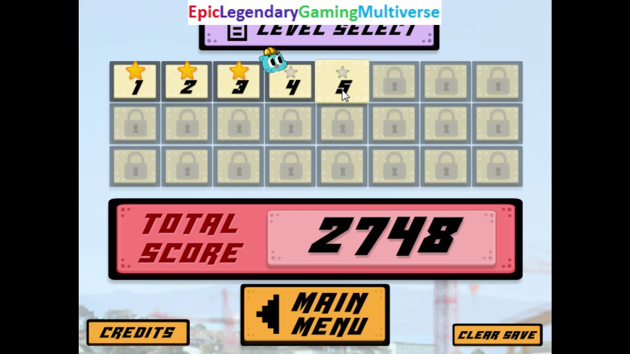 The Amazing World of Gumball Hard Hat Hustle Levels 45 WalkThrough