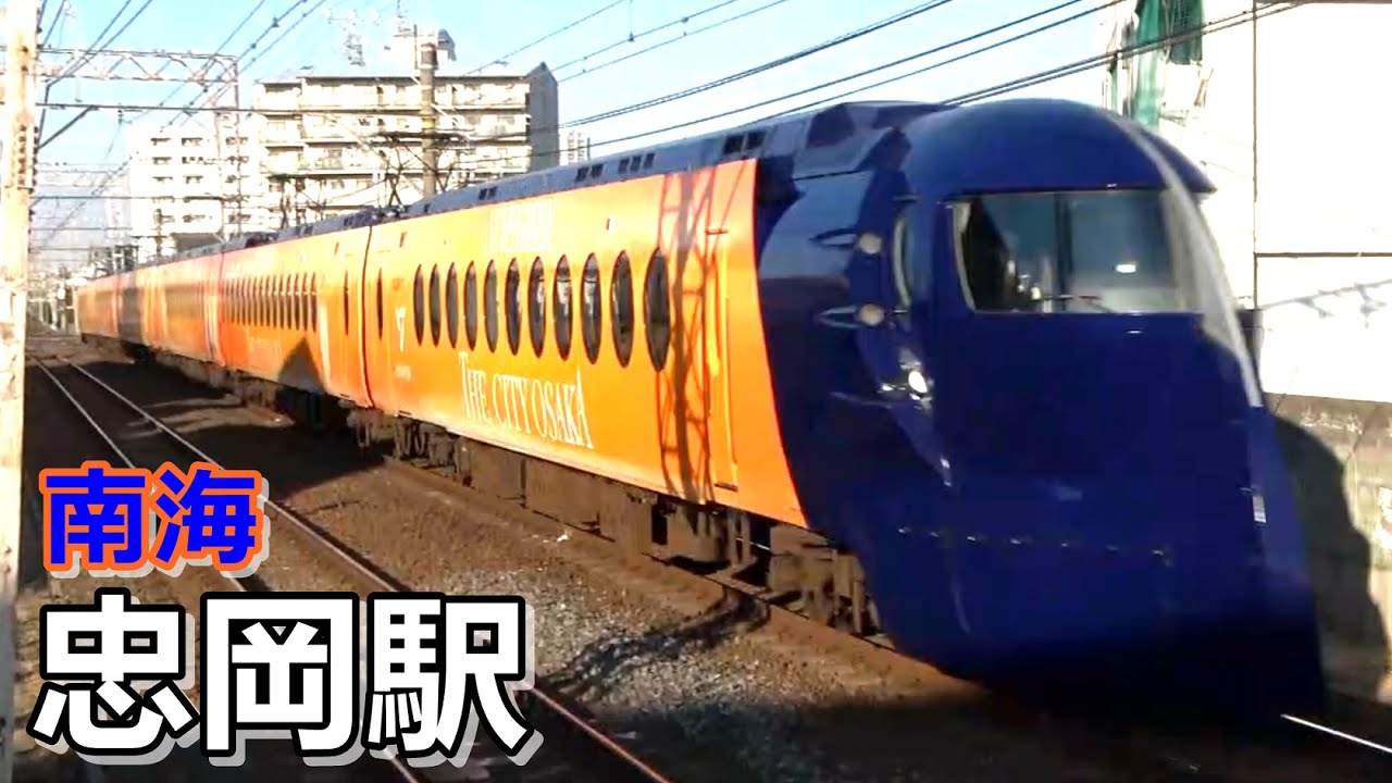 南海本線】忠岡駅で見られた列車達🌞SEVENTEEN THE CITY Nankai rapi:t