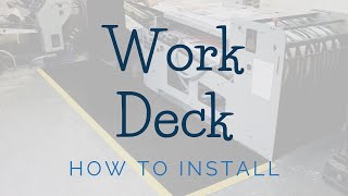 Work Deck - How To Install Interlocking Anti-Fatigue Matting Tiles
