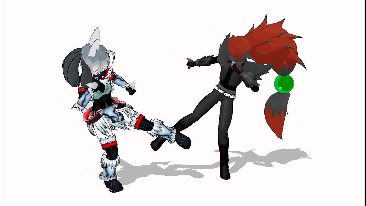 (MMD Test animation) Sylvra vs Zell