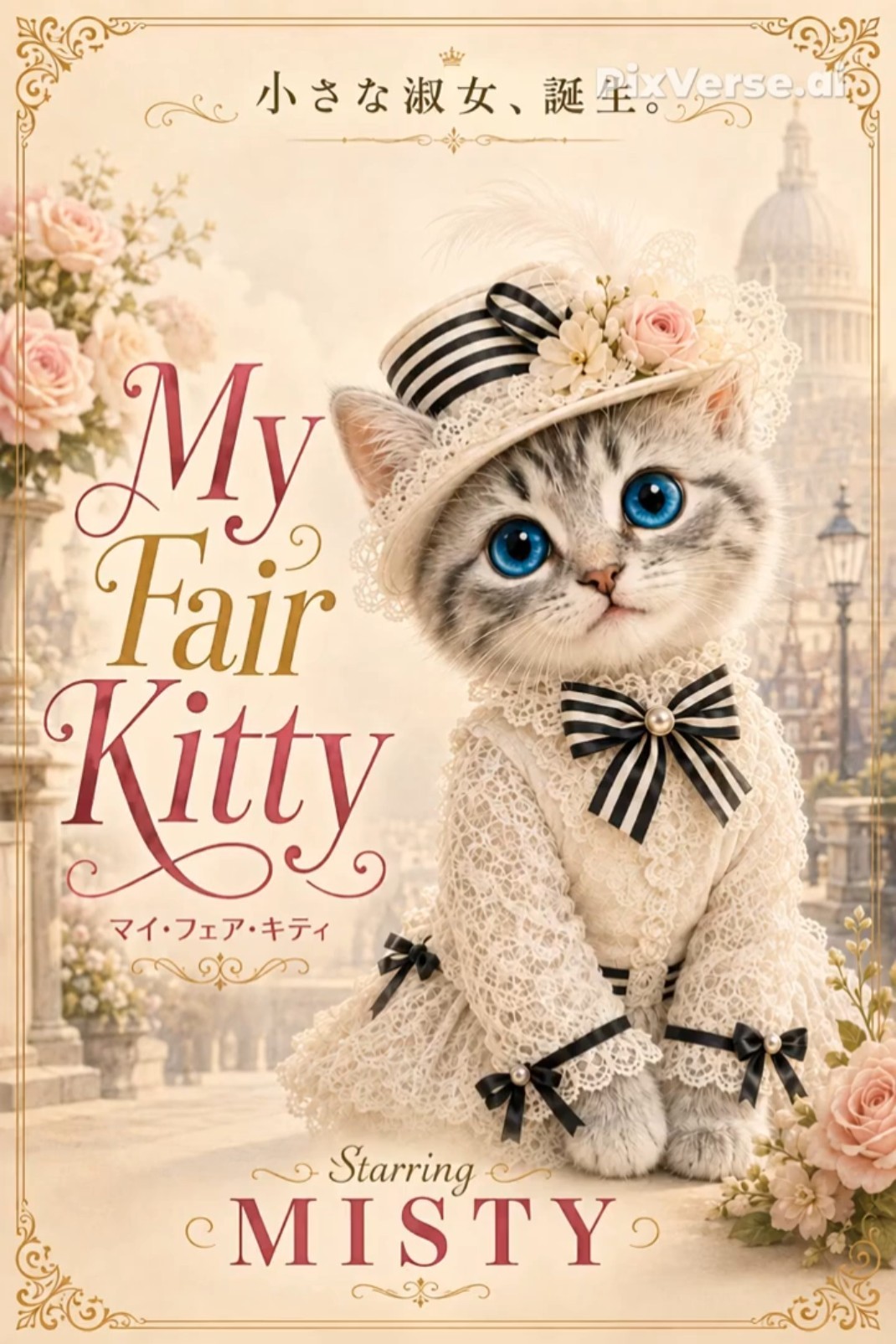 マイ・フェア・キティ誕生！おめかし子猫のミスティ🌹✨My Fair Kitty