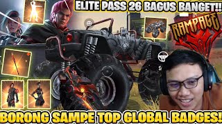 BORONG 2000 BADGES ELITE PASS 26 RAMPAGE BARU! SKIN LANGKA MOBIL MONSTER GG BANGET!