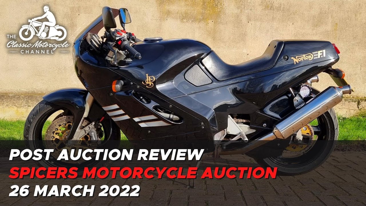 Spicers Post Auction Review (motorcycles) 26 March 2022 YouTube