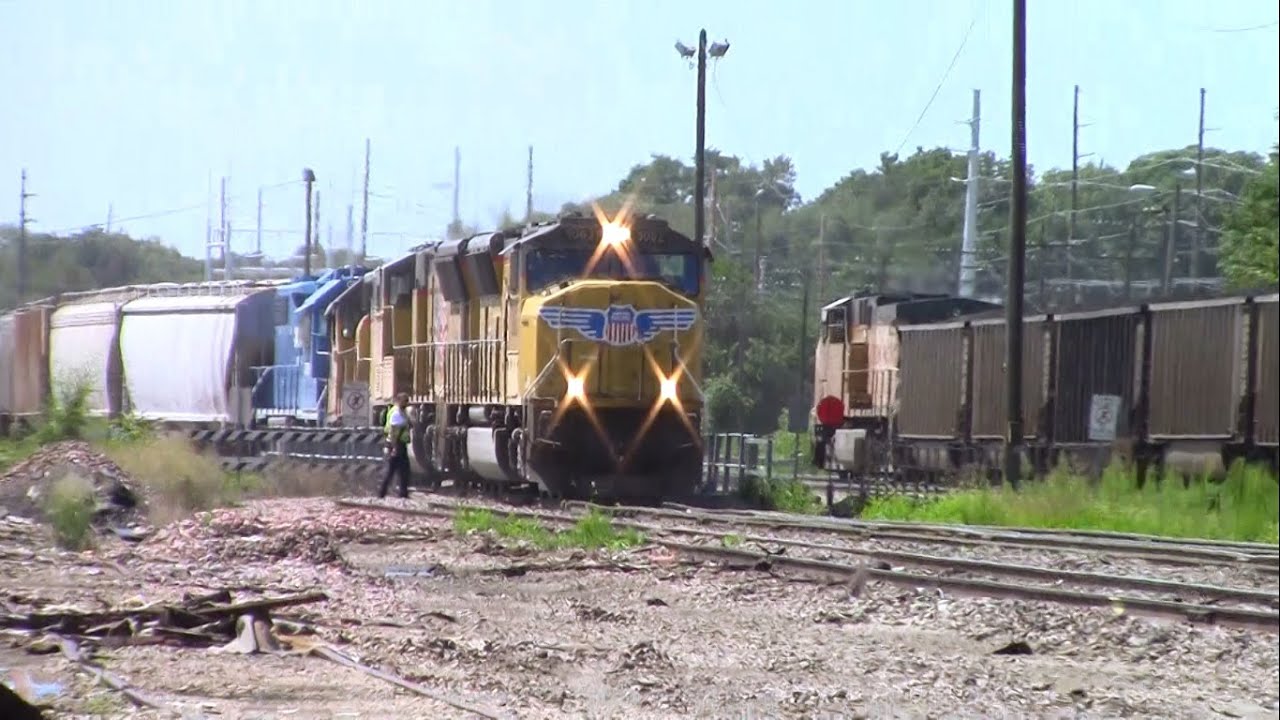 Union Pacific coal train at Marshalltown, Iowa Yard YouTube
