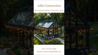 Barn-style greenhouse, Is this your  style? #construction #spacedesign #warehouse #constructionsite