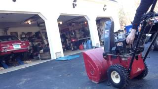 Toro Snowblower Cold Start