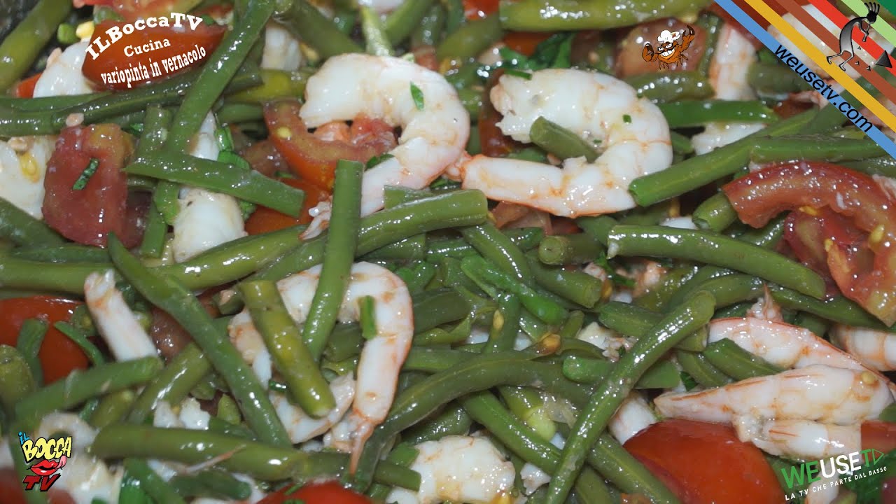 309 - Insalata di gamberi e fagiolini..e poi ar mare in bikini ;) (ricetta estiva facile e veloce)