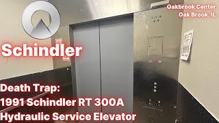 DEATH TRAP: LOVELY 1991 Schindler RT 300A Hydraulic SVC Elevator | Oakbrook Center | Oak Brook, IL
