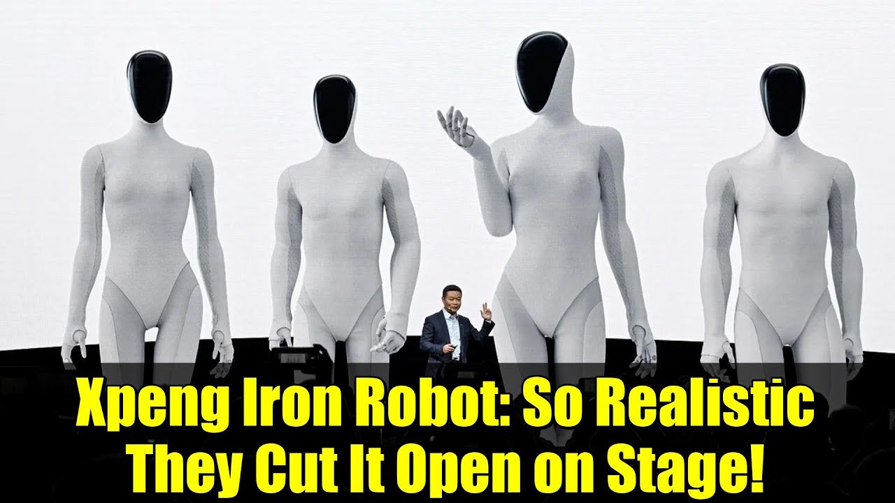 Железный робот Xpeng: настолько реалистичен, что его разрезали на сцене!