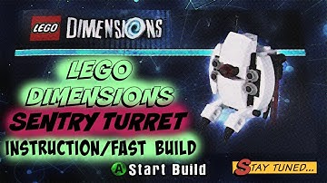 LEGO DIMENSIONS Portal 2 SENTRY TURRET Instruction Booklet/Fast Build