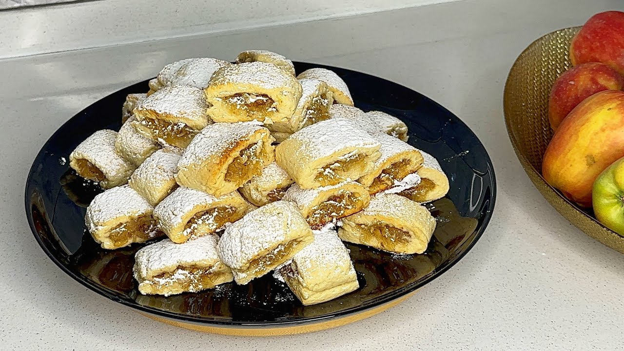 NEFİS 😋 PRATİK ÇAY SAATLERİNİZİN EŞLİKÇİSİ OLACAK ELMALI KURABİYE❗️TARİFİ NASIL YAPILIR ❓