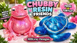 I Made the CUTEST Chubby Resin Frog & Turtle… I Can’t Pick a Favorite! 🐸🐢✨