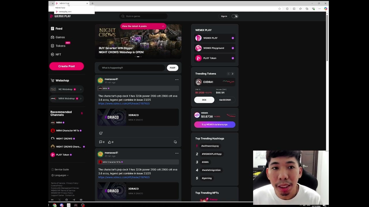 PAANO BUMILI SA BAGONG WEMIX PLAY WEBSHOP NI MIR4?