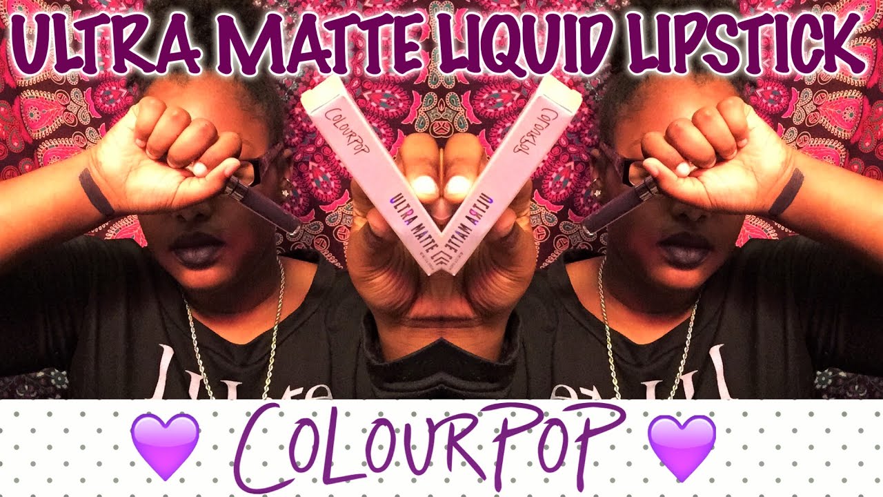 2016! Colourpop Ultra Matte Liquid Lipstick GUESS | WOC | Brown/Dark Skin