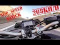 TOP SPEED YAMAHA MT10 / FZ10 - 268km/h - CRAZY RIDE WHEELIES