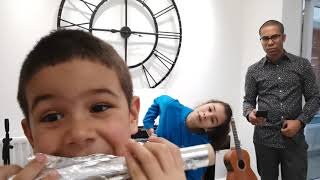 Riptide cover by 11 year old and 7 year old - Bada Family Music