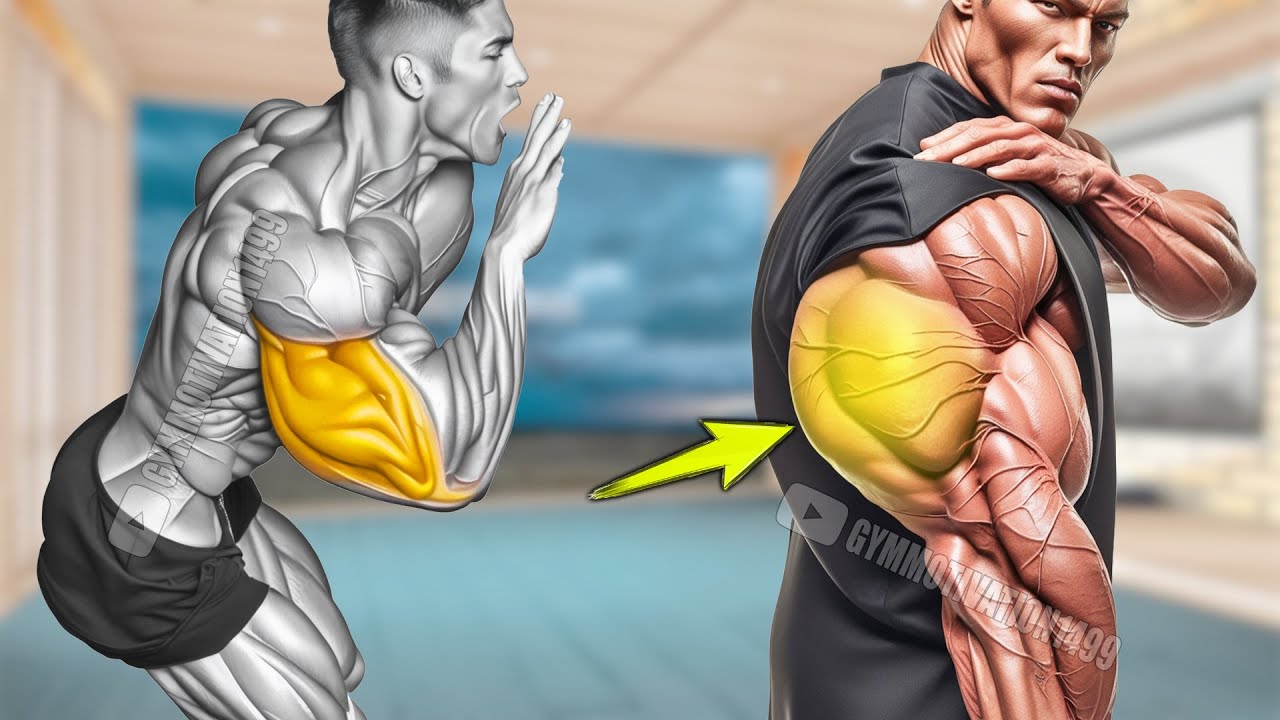 6 Dumbbell Exercises to Get Huge Triceps fastest - YouTube