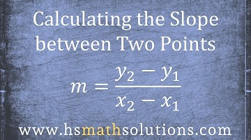 Calculating the Slope between Two Points (Introduction, with Examples)