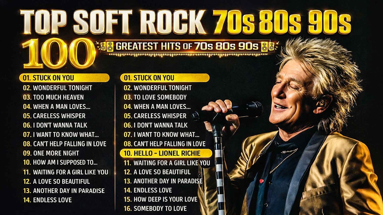 Phil Collins, Rod Stewart, Bee Gees, Eric Clapton, Air Supply 🎸 Soft Rock 70s 80s 90s Love Songs