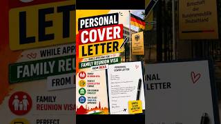 What to Write in Cover Letter for Germany Family Visa?Embassy Approved Tips  #shorts #visa #travel