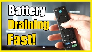 how to fix batteries draining fast on remote for amazon fire tv (easy method)