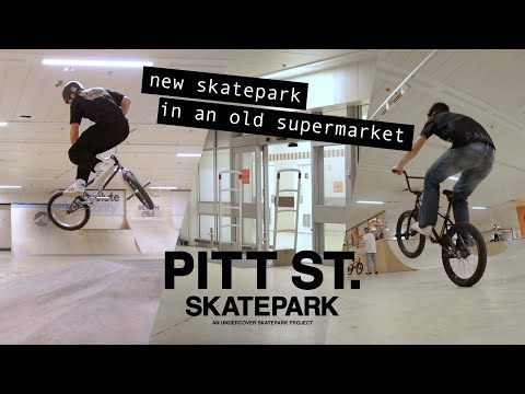 Riding a skatepark in an old supermarket - Pitt St. Skatepark, Portsmouth | Ride UK BMX