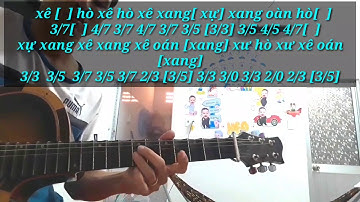 Vọng Kim Lang dây đào chữ cơ bản có ký âm số