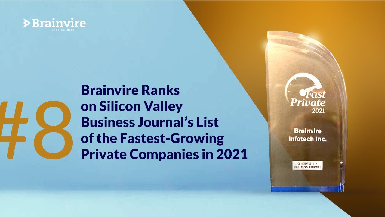 Silicon Valley Business Journal Free Account Silicon Valley Business Journal Named Brainvire in Top 10 Fastest