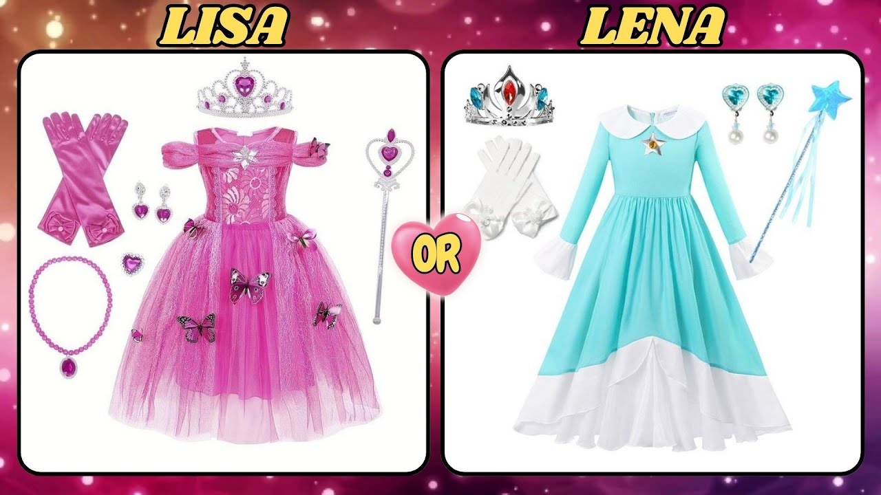 LISA OR LENA PRINCESS DRESS | CHOOSE YOUR DRESS