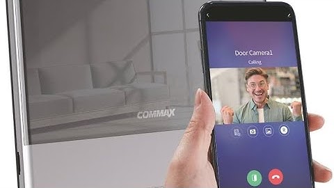 COMMAX Smart Monitor Cdv-70QT Hands-Free Monitor 7 Inch, Wifi Based Connecting With Smartphone