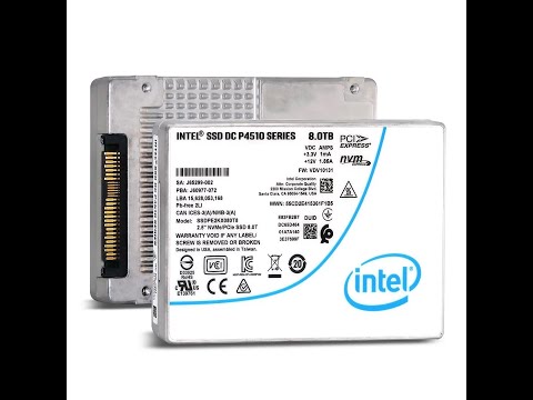 SSDPE2KX080T801 Intel DC P4510 Series 8TB TLC PCIe NVMe 2.5-inch Internal SSD Drive SSDPE2KX080T801