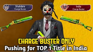 Pushing Top 1 in Charge Buster Season 38 | Free Fire Solo Rank Pushing with Tips and Tricks | Ep-1