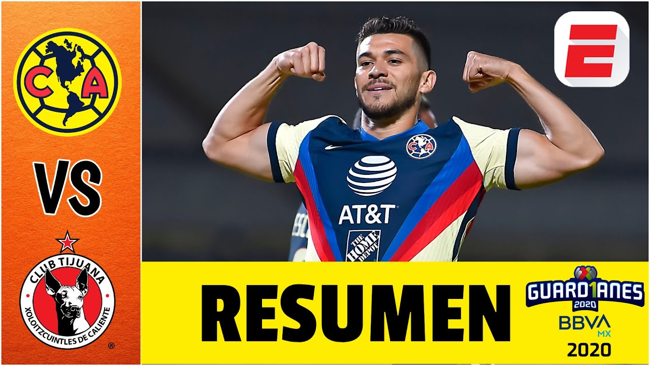 América vs Xolos de Tijuana Doblete de Henry Martín RESUMEN Y GOLES