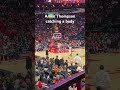 Amen Thompson catching a body #nba #basketball #houstonrockets #houston #amenthompson #dunk
