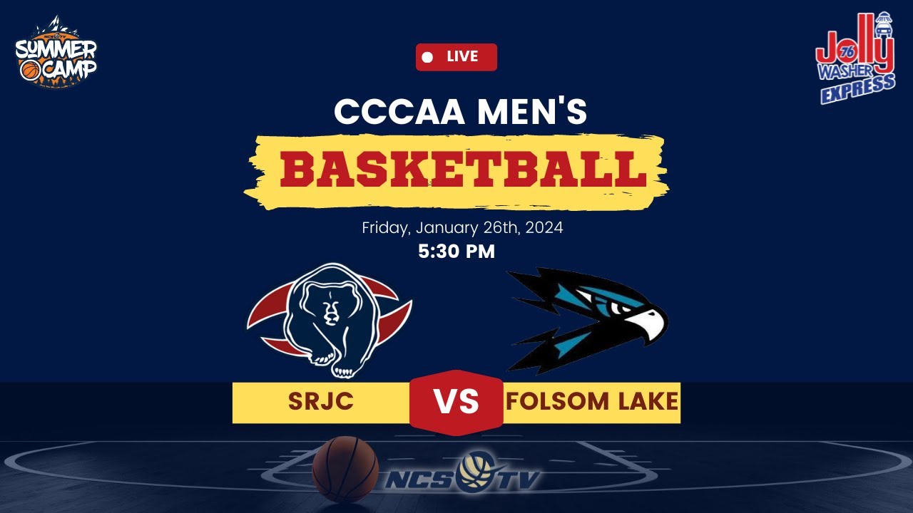Santa Rosa Junior College vs Folsom Lake College Men's Basketball LIVE