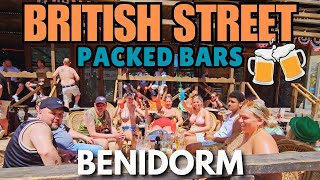 Benidorm - PACKED Bars on the British Street! 🍻 ┃ Jumping Jacks, Western Saloon & More!