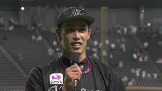 2020年9月20日 千葉ロッテ・加藤翔平選手ヒーローインタビュー