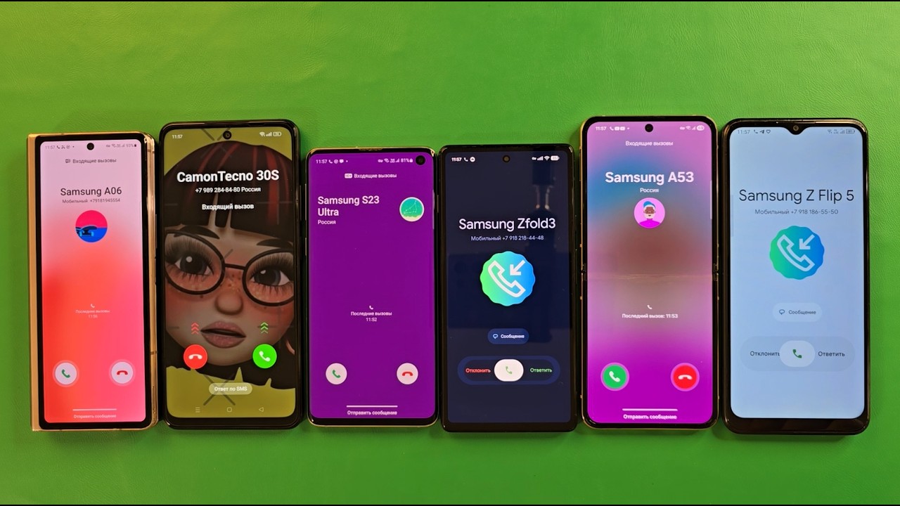 Guess Who Incoming call Samsung ZFold 2 Samsung S10 Google Pixel 6A Samsung Flip4 TCL 30b Oppo A3x