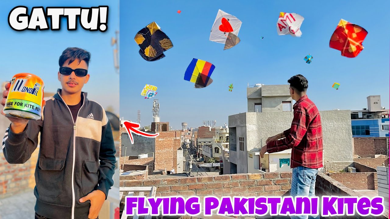 Flying *Pakistani Kites🪁*😱 Original Monofil🧵 Kite Fight 2022😍